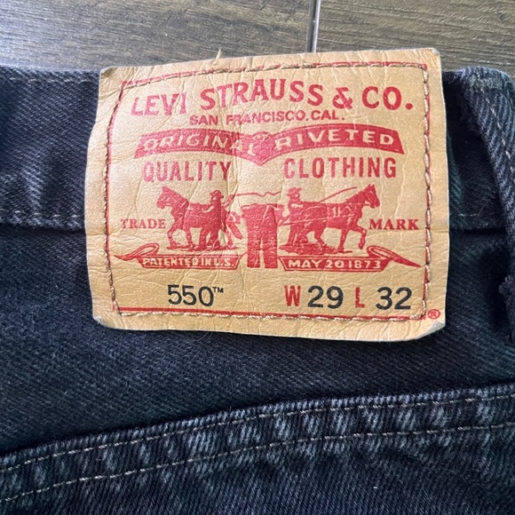 Levi’s 550 Relaxed Fit Charcoal Gray Jeans W29 L32 - Picture 2 of 8